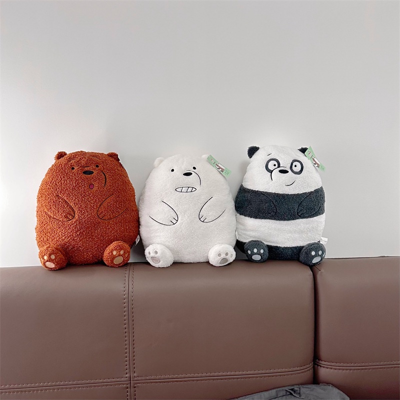 Bare Bears We plush stuffed toys Karakter anime Boneka Hias Bantal Hadiah