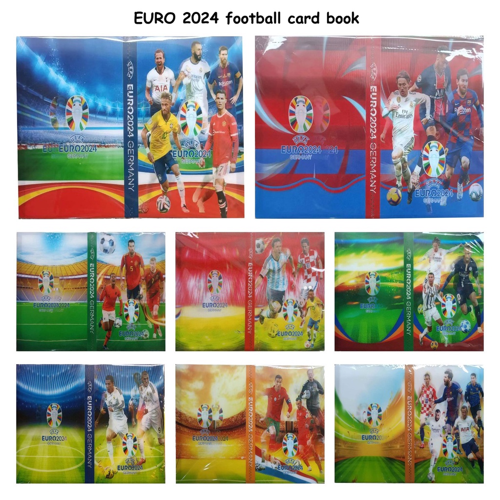Album Kolekte Kartu Bintang Sepak Bola 3D Gaya Empat Grid Dengan240An