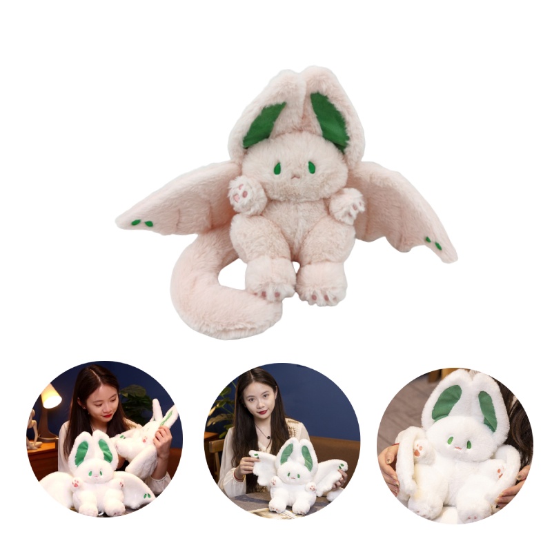 Pink Bunny Dengan Mainan Plush Kelelawar Untuk Anak Dan Dewasa