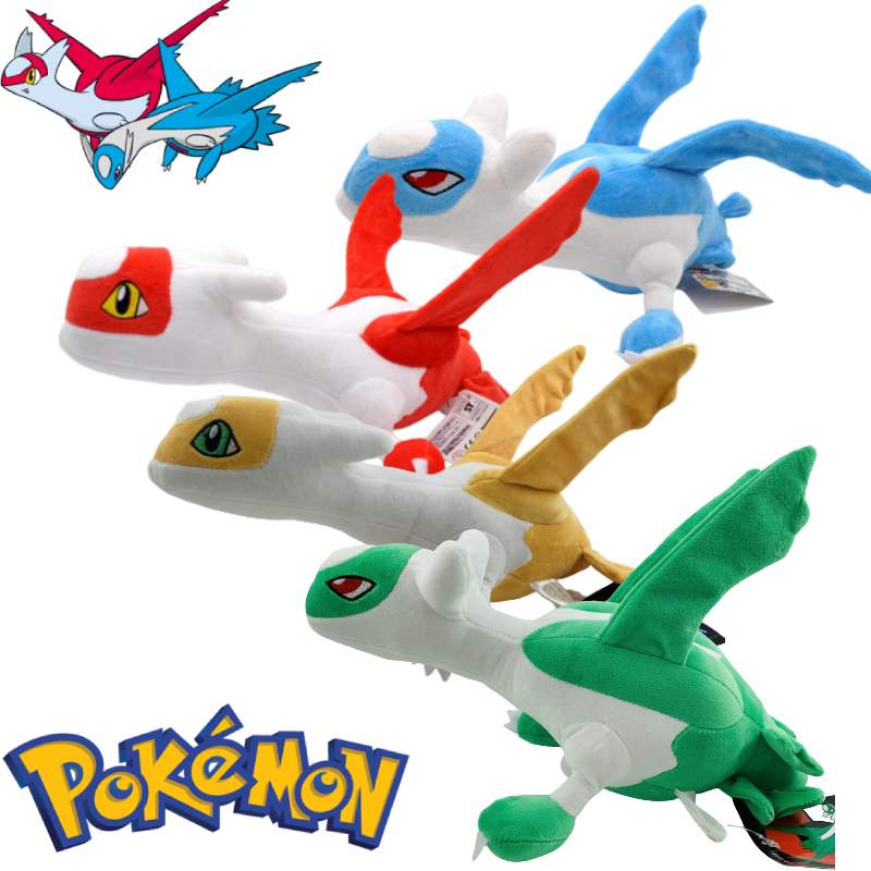 Boneka Binatang Latias Dan Latios Berwarna Halus Dan Vibrant Dengan Isian Katun Pp