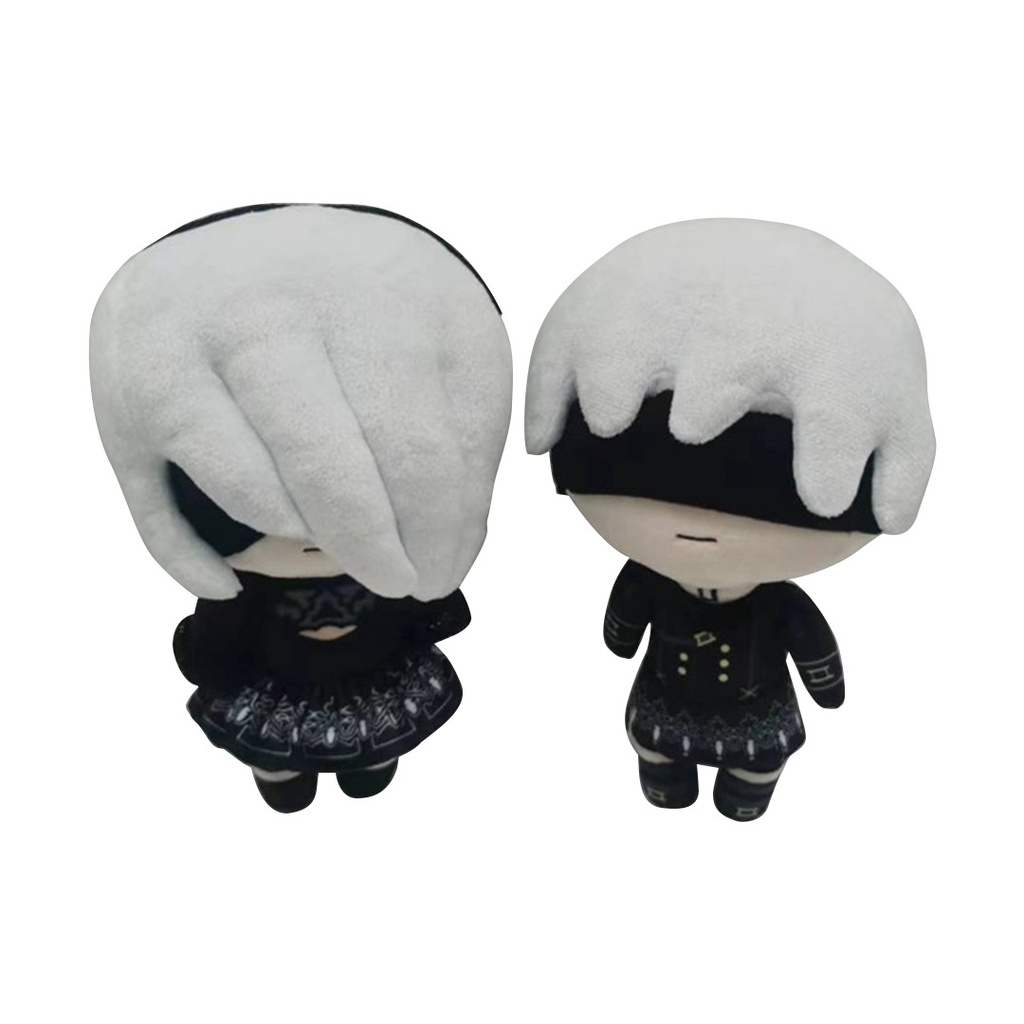 Nier Automata 2b Boneka Mainan Isian Katun Pp Lembut Gaya Kartun Tinggi 23cm