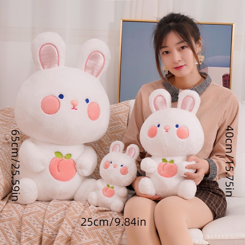 Mainan Plush Kelinci Lucu Untuk Waktu Tidur Anak Cuddles Fluffy Rabbit Doll