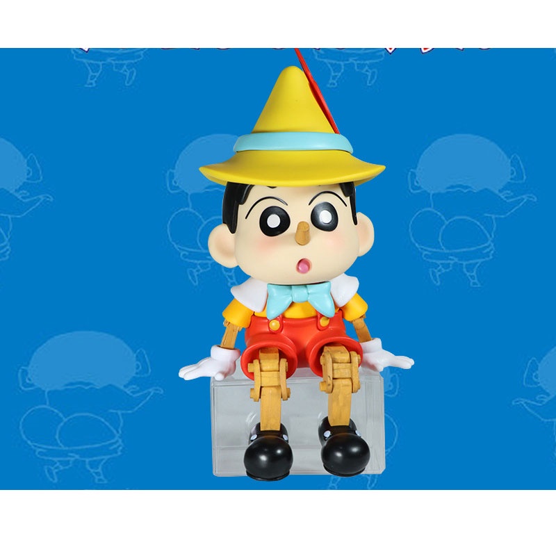 Mainan Karakter Anime Crayon Shin Chan Bahan PVC Ornamen Postur Duduk