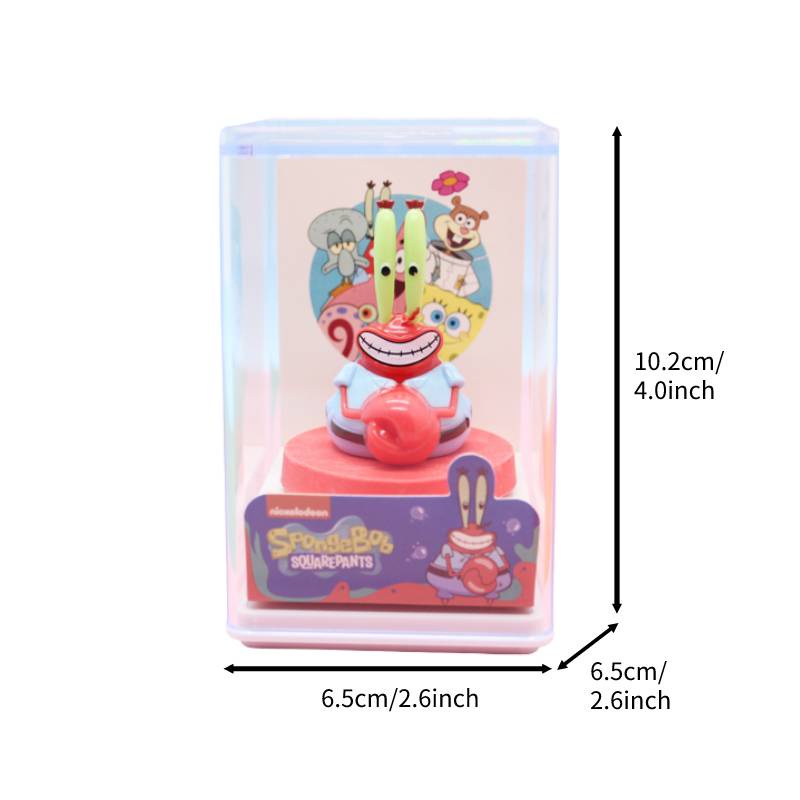 2pcs SpongeBob SquarePants Patrick Star Collectible Figurine Model Mainan Kotak Akrilik