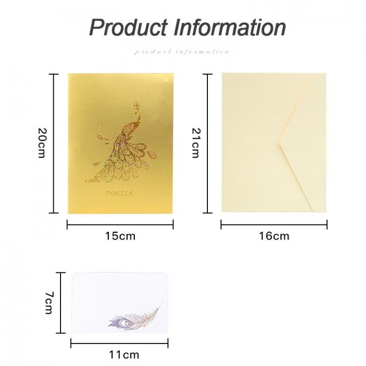 Kartu Ulang Tahun 3D Pop Up Kartu Ucapan Kreatif Laser Merak Pesta Ulang Tahun Hadiah Anniversary Postcard Kartu Pesan Holidy Wishes