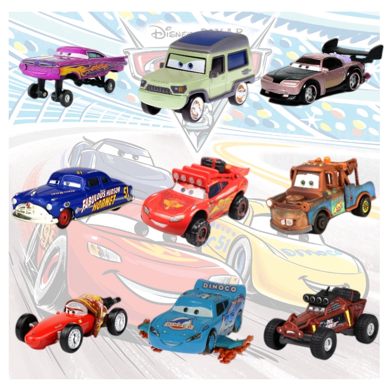 Alloy Cars Detail Menampilkan Karakter Dari Cars Movie Series