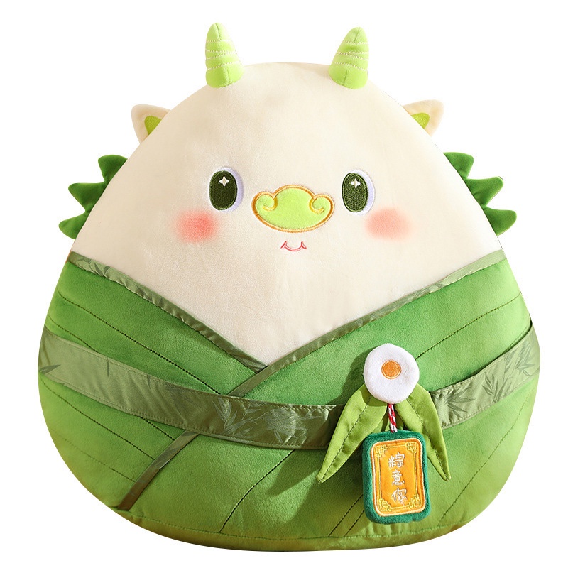 Mainan Boneka Boneka Boneka Plush Dumpling Berbentuk Naga Padi Bantal Sofa Anak Hadiah Cushion