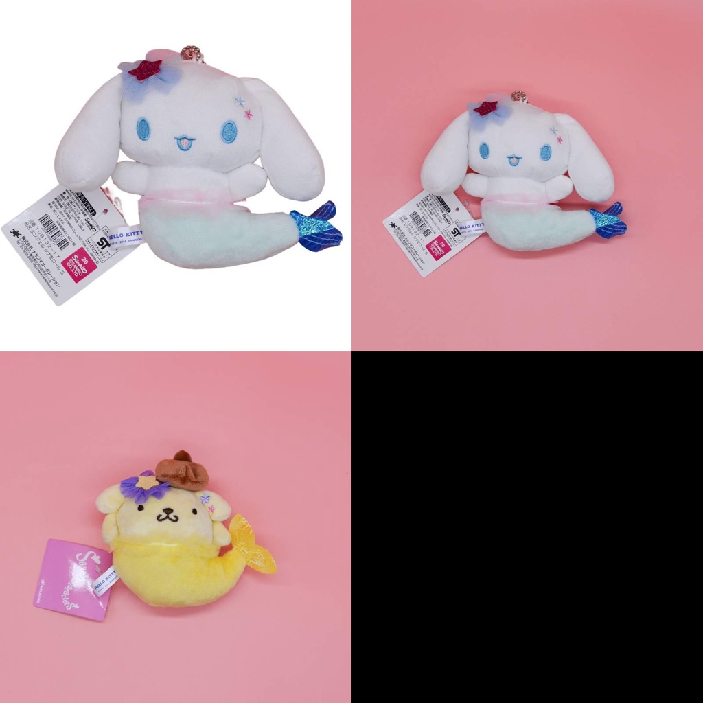 Charm Gantungan Kunci Mewah Sanrio Melody Cinnamon Dan Purin Mermaid