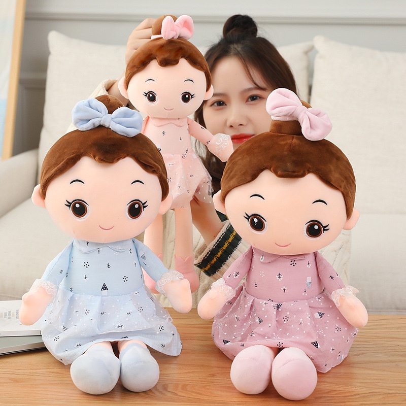 Boneka Cewek Plush In Dress Tersedia 3ukuran