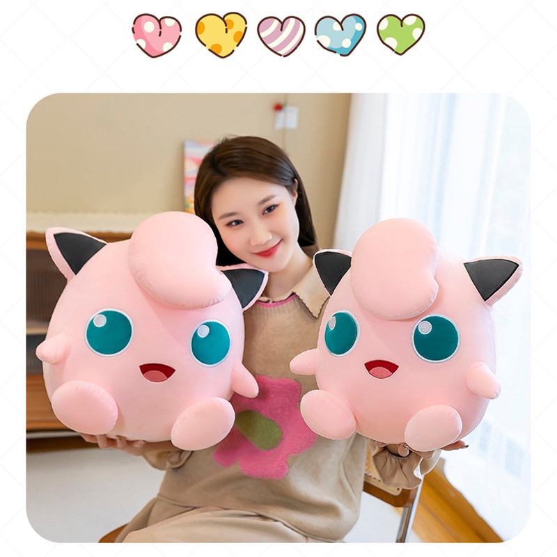 Adorable Jigglypuff Plushie Bahan Katun PP Halus Banyak Ukuran Remaja Untuk Sempurna