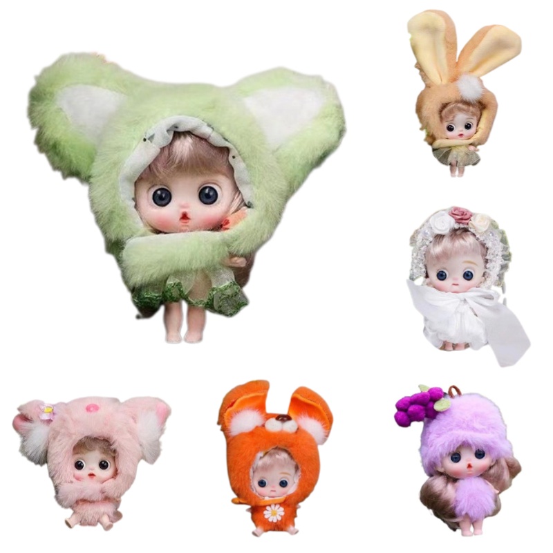 Boneka Bjd Lovely 4.7in Dengan Lengan Dan Kaki Yang Dapat Ditekuk Dalam 6warna