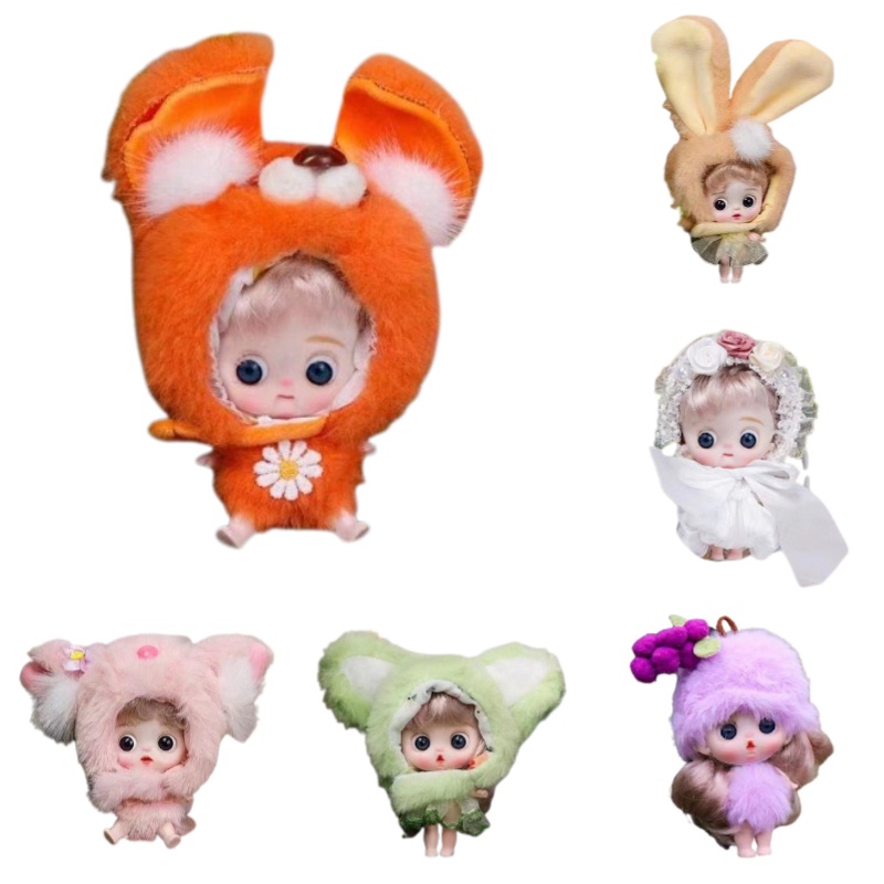 Boneka Bjd Lovely 4.7in Dengan Lengan Dan Kaki Yang Dapat Ditekuk Dalam 6warna