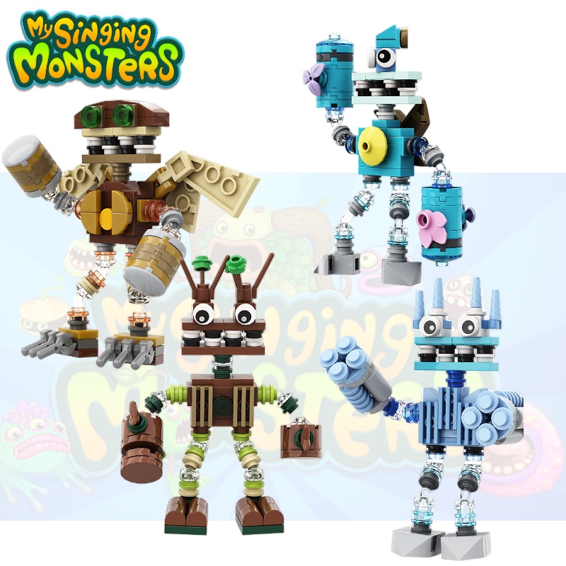 My Singing Monsters Ice, Flight, Sea, And Wood Creatures Blok Bangunan Partikel Kecil