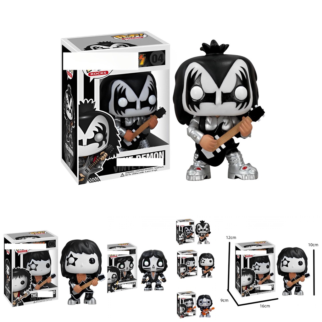 Funko Pop Kiss Band Rock Figure Patung Dekorasi Koleksi Catman