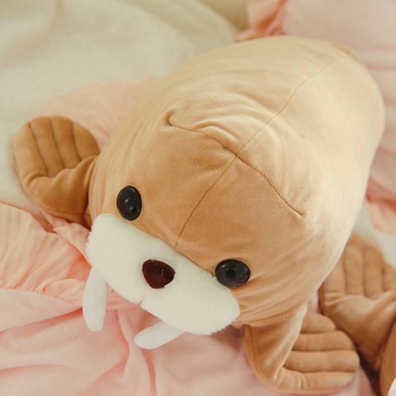 Boneka Walrus Mewah Pendek Menggemaskan Untuk Semua Usia