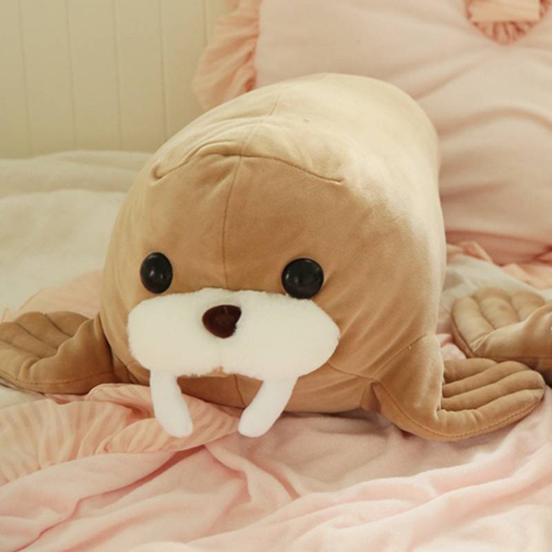 Boneka Walrus Mewah Pendek Menggemaskan Untuk Semua Usia