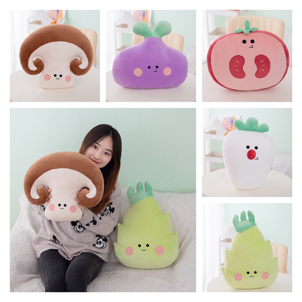 Boneka Bantal Sayur Menggemaskan Untuk Duduk Yang Nyaman