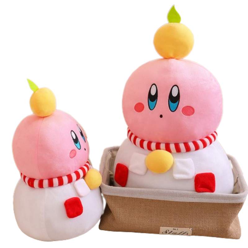 Snowman Kirby Adorable Plushie Dengan Penampilan Modis Halus Dan