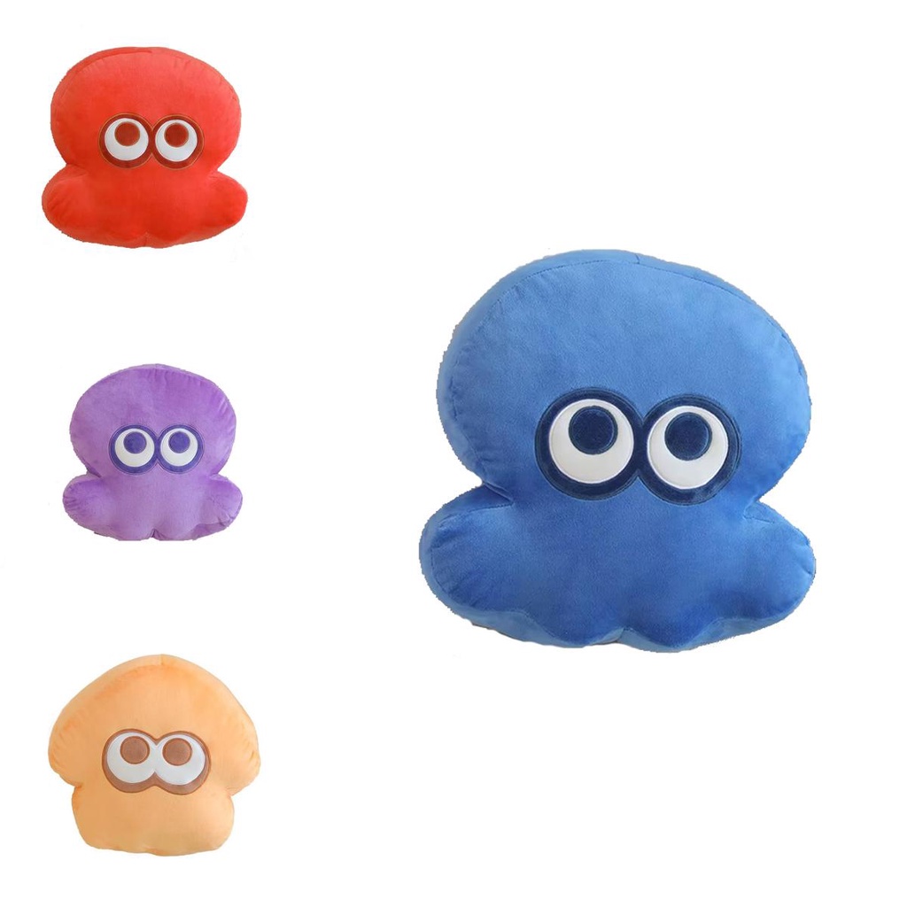 Splatoon Octopus Pillow Cushion Bulu Halus Dan Menyenangkan Plushie Untuk Anak