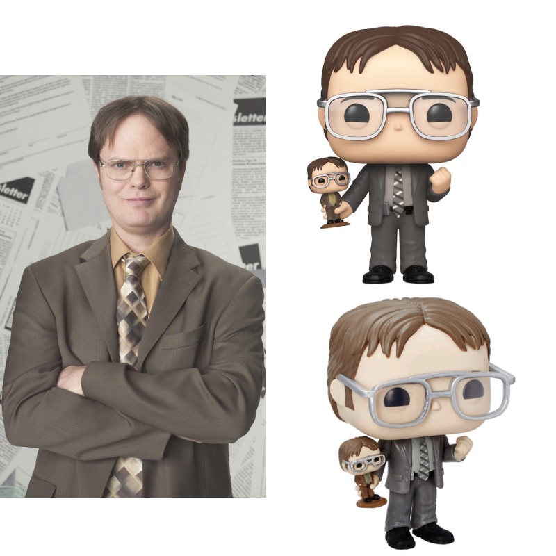 Action Figure Dwight Schrute Kantor 10cm Replika Sangat Detail Dengan Fitur Realistis