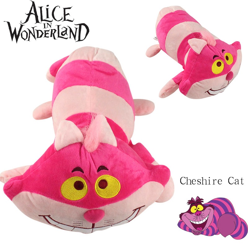 Cheshire Cat Soft Toy Inspired By Alice's Adventure In Wonderland Panjang 43cm Ideal Untuk Anak-Anak