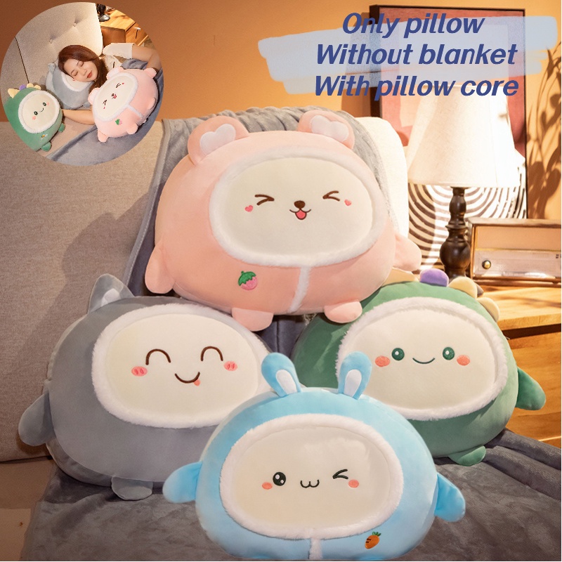 Bantal Plush Kartun Gaya Korea Untuk Tidur Siang Kantor Dan Pemakaian Mobil, Bantal Empuk Dan Nyaman Dengan Isian Katun 40x40x20cm