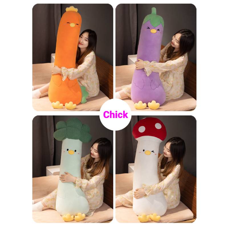Bantal Ayam Bordir Nordic Star, Desain Kartun Menggemaskan,70 /100 /120cm, Isian Katun Pp, Bagus Untuk Anak-Anak Dan Dewasa