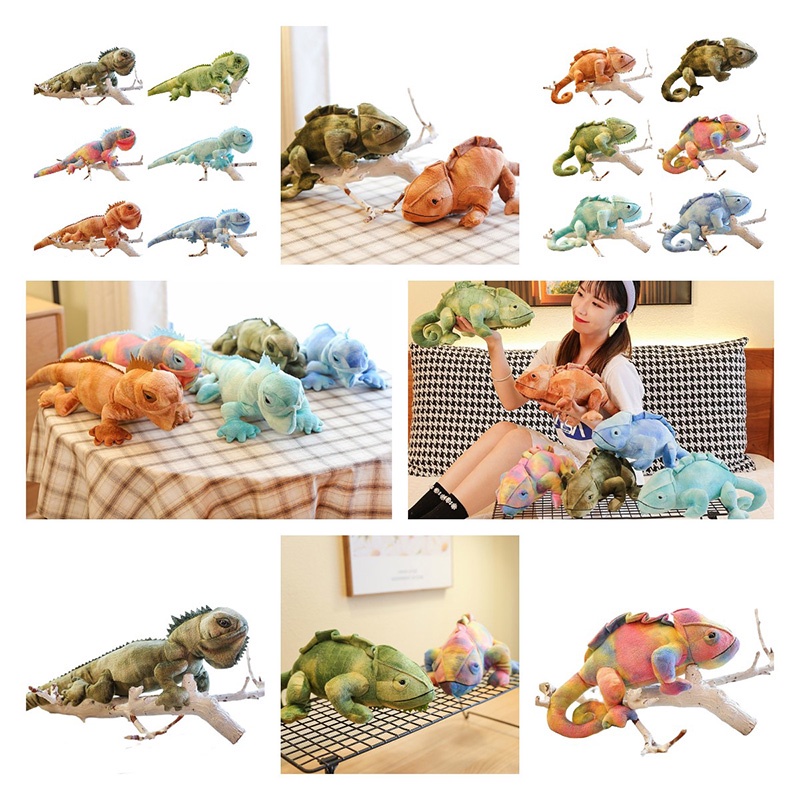 Boneka Cicak Eye-catching Animal Warna Warni Dan Lembut Cocok Untuk Dekorasi Kamar Anak Atau Sebagai Hadiah Unik