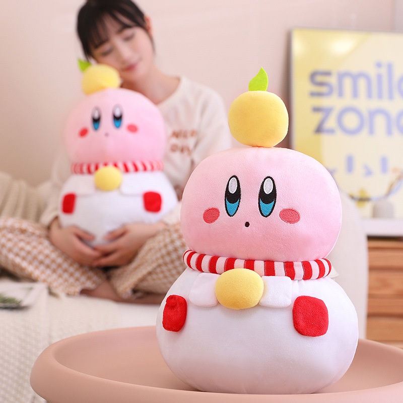 Snowman Kirby Adorable Plushie Dengan Penampilan Modis Halus Dan