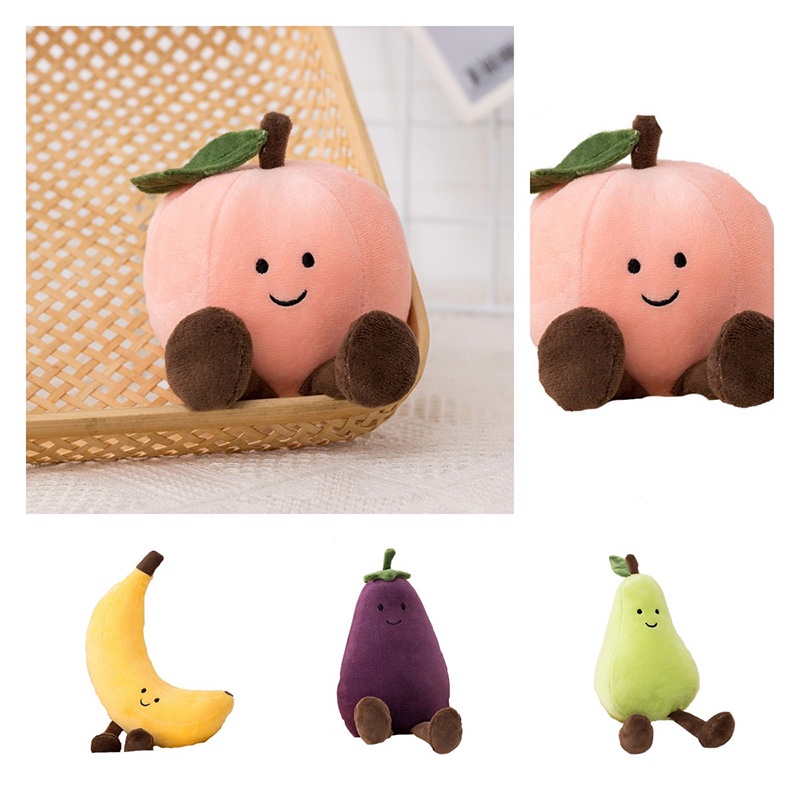 Boneka Binatang Buah Dan Sayur Lucu Dan Cuddly- Cocok Untuk Anak Segala Usia