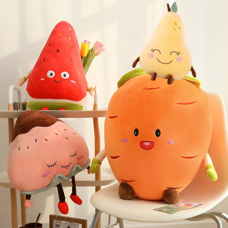 Mainan Plush Lembut Dan Cuddly Terinspirasi Buah Untuk Anak-Anak Tinggi 25cm