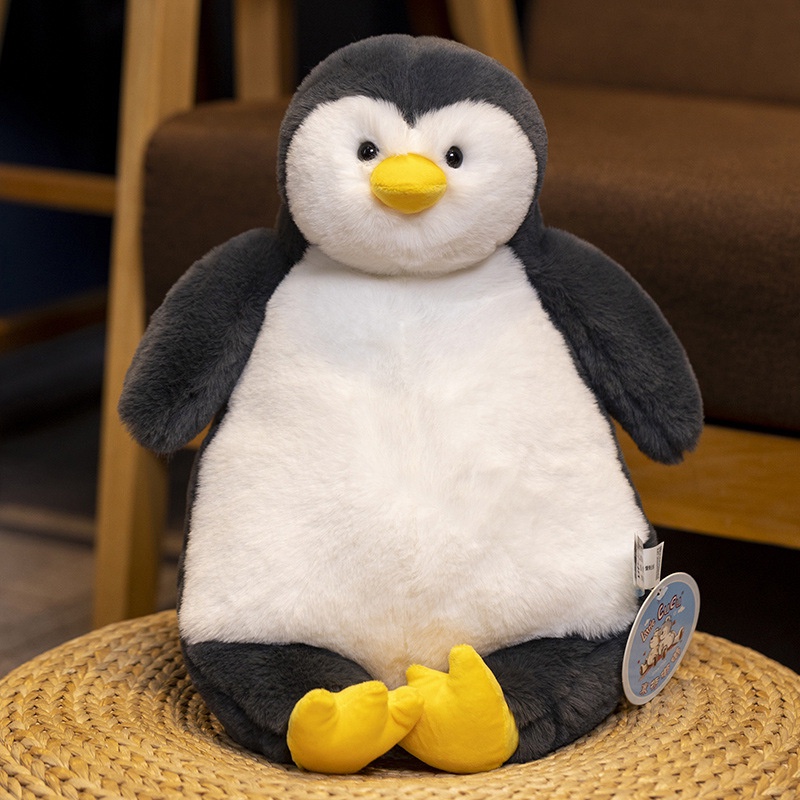 Plushie Pinguin Fluffy Dan Menggemaskan Dengan Sandaran Ideal Untuk Membaca Dan Santai