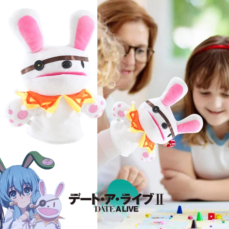 Boneka Tangan Kelinci Lembut Dan Cuddly Dari Tanggal A Live Anime, Hadiah Cocok Untuk Fans