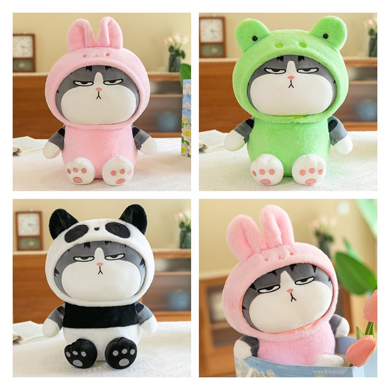 Boneka Mainan Plush Kucing Supremo Lucu Untuk Remaja, Boneka Binatang Katun Pp Lembut