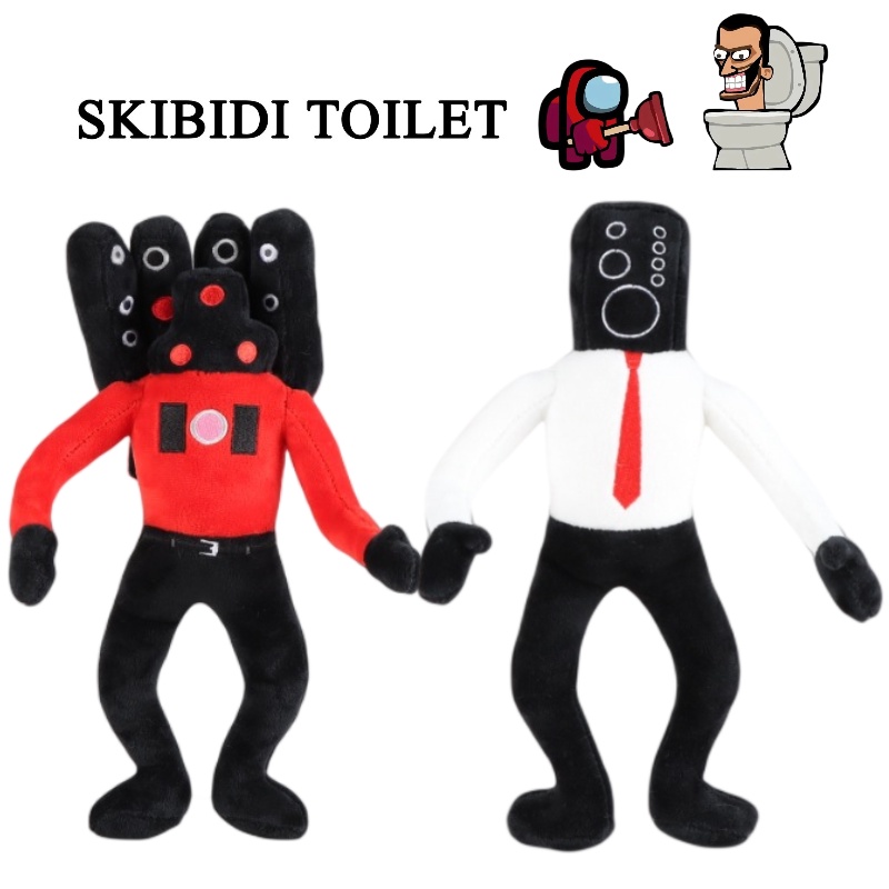 Bookfong Skibidi Toilet Speakerman Plush Toy, Hadir Dalam Box Atau Jaring Kartun, Ideal Untuk Toko Mainan Anak Dan Toko Hadiah