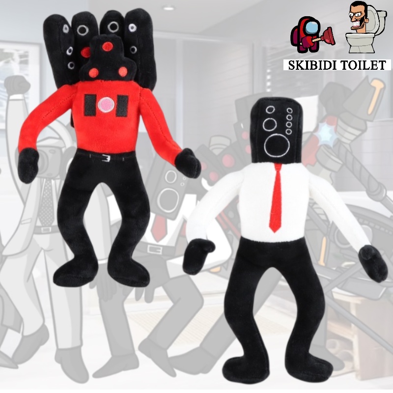 Bookfong Skibidi Toilet Speakerman Plush Toy, Hadir Dalam Box Atau Jaring Kartun, Ideal Untuk Toko Mainan Anak Dan Toko Hadiah