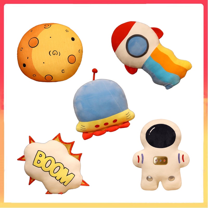 Astronot Mars Roket Spacecraft Bantal Sofa Mainan Mewah Bantal Anak Hadiah