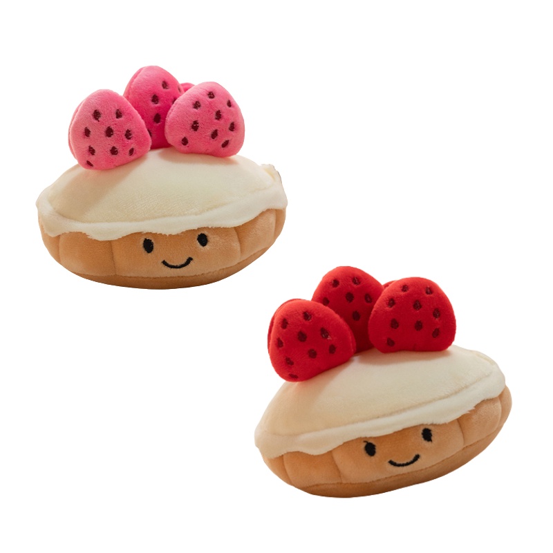 Mainan Plush Bentuk Kue Strawberry Manusia Hidup Untuk Waktu Santai Yang Menyenangkan Dan