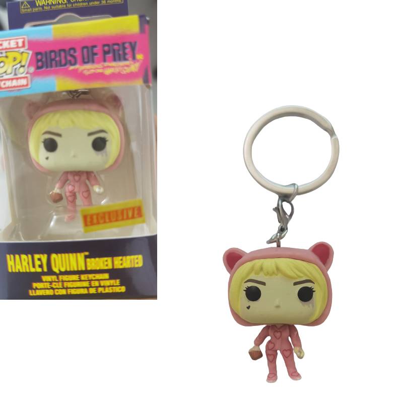 Stunning Suicide Squad Harley Quinn Joker Ornamen Gantungan Kunci Pvc