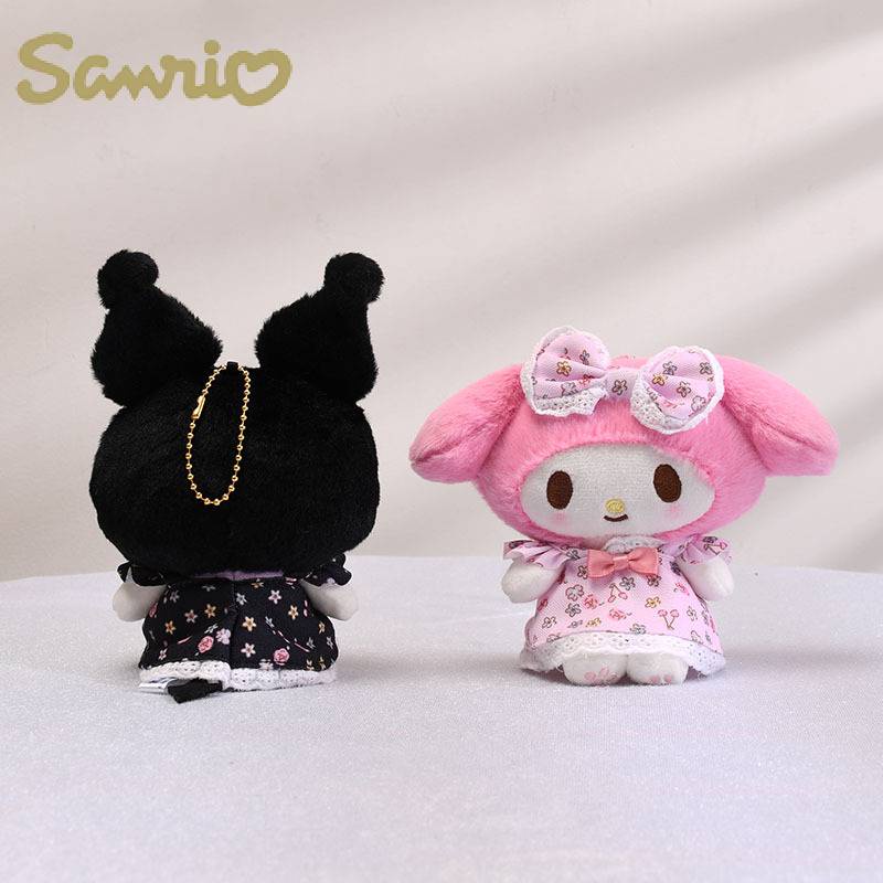 Dress Sanrio Kuroomi Meiru Animal Print Dengan Liontin Mainan Mewah Super Lembut Ideal Untuk Anak Muda Remaja