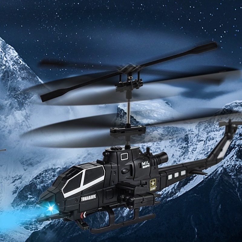 Mainan Pesawat Hadiah Helikopter Remote Control Rotasi 360 Derajat Flying Plane