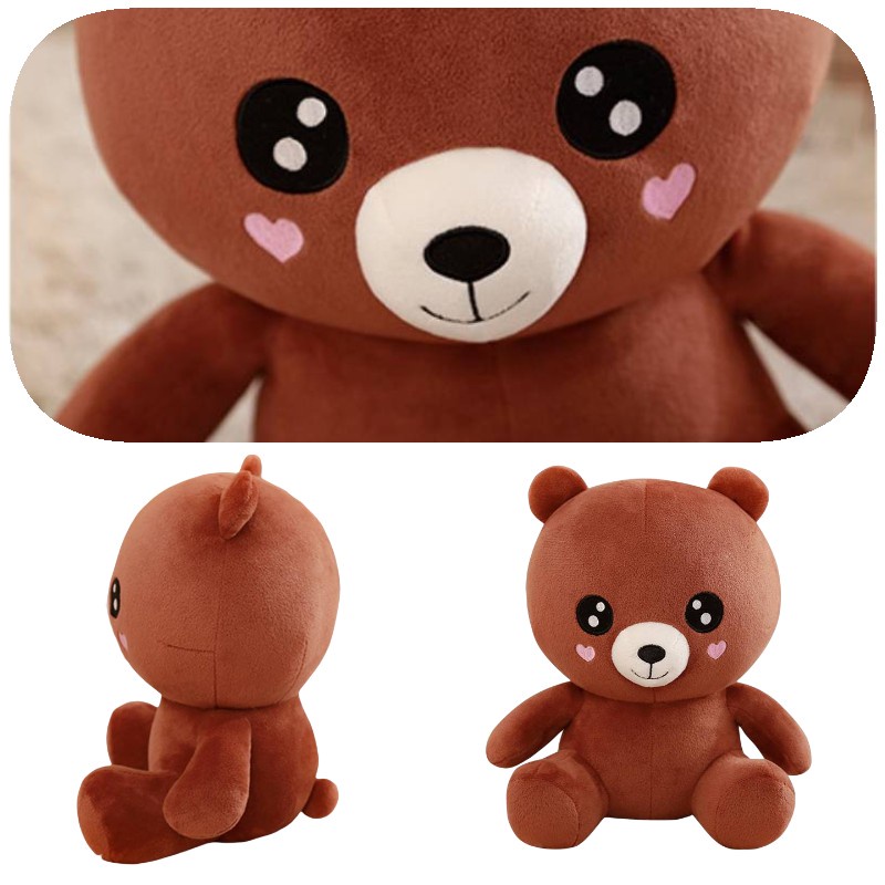 Adorable LoveHeart Bear Plush Toy Bantal Boneka Boneka Anak Kids Hadiah Dekorasi Rumah