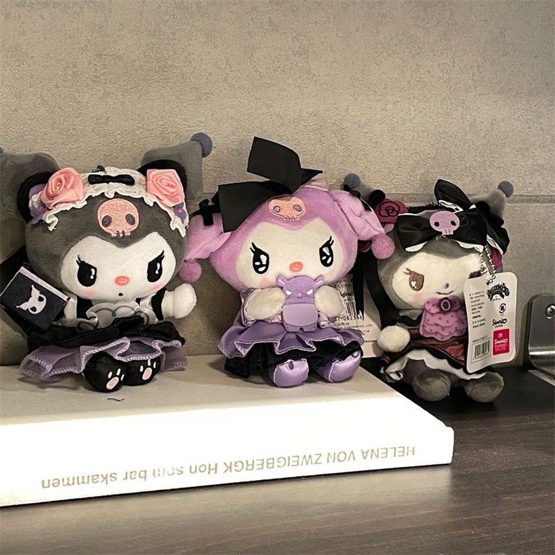 13cm Kurumi Hiasan Gantung Mewah Sanrio Tas Liontin Gantungan Kunci Kartun Plushie Hadiah