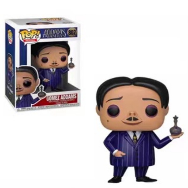 Funko Pop Wandinha The Addams Family Lurch815Ratu Addams1309Pugsley Articulado Aktivitas Diagram Model Boneka