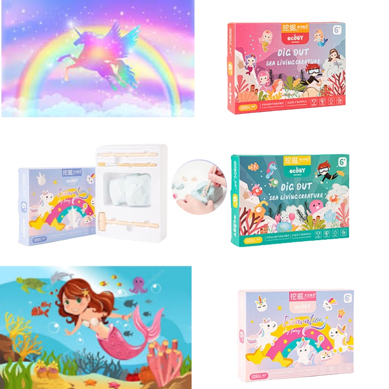 And Fun Creative Toy Unearth Mermaids Cantik Dan Dengan Set Penggalian Kami