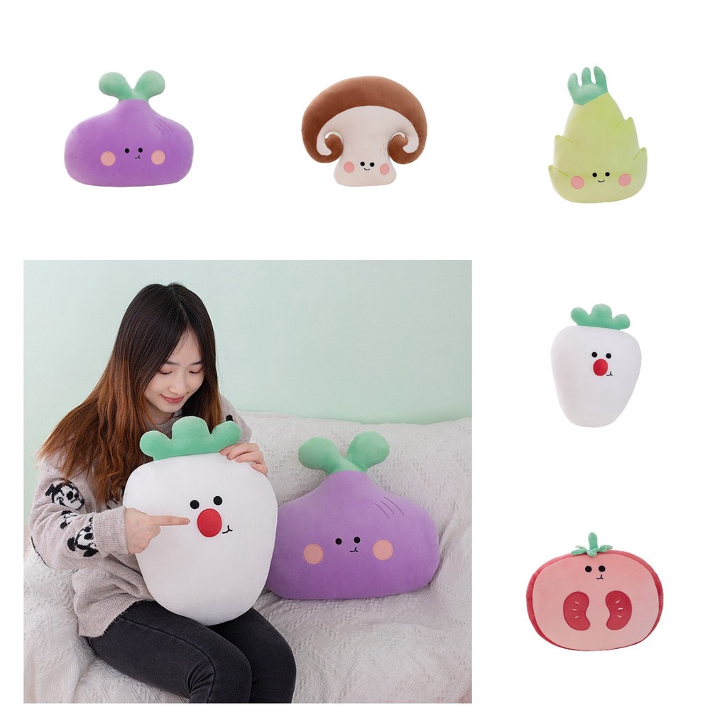 Boneka Bantal Sayur Menggemaskan Untuk Duduk Yang Nyaman