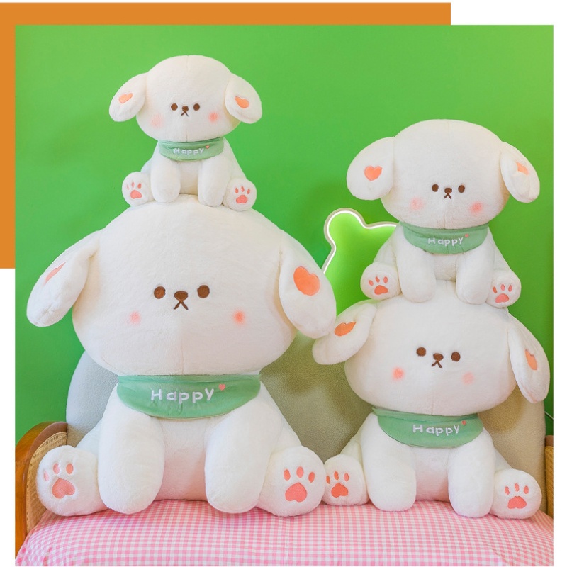 Adorable Arrival Puppy Scarf Putih Lembut Dan Cuddly Baru Dengan