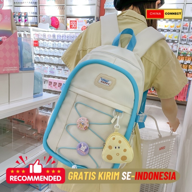 Tas Ransel Wanita Terbaru High Beauty Soft and Large Capacity Student backpack 2023 New Cute Small F