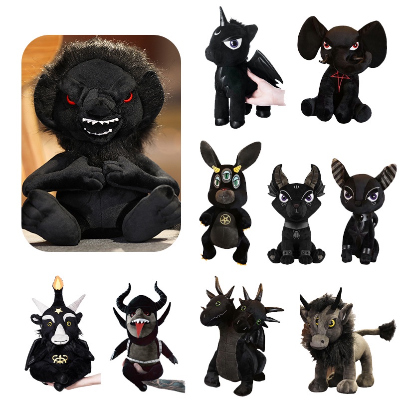 Mainan Plush Anime Peripheral Pentagram Gajah Kelinci Diablo Boneka Hewan Kartun