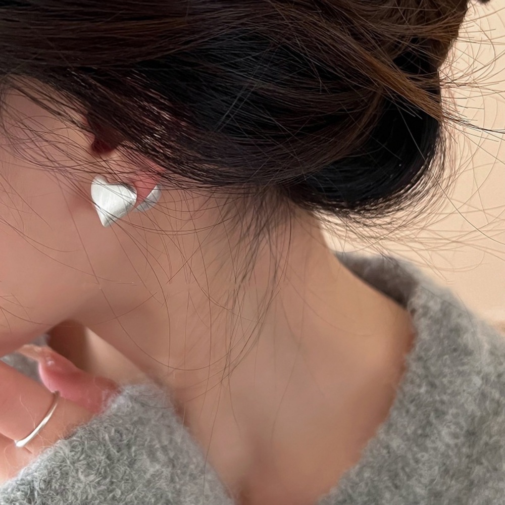 Deartiara Adalah Anting Cinta Putih Mutiara Imitasi Gaya Dua Potong Untuk Wanita Dengan Kepribadian Retro, Anting Simple Dan Serbaguna